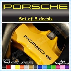 Porsche Brake Caliper Decals Stickers Curved 0%