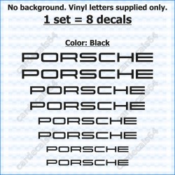 Porsche Brake Caliper Decals Stickers Curved 0%