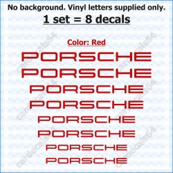 Porsche Brake Caliper Decals Stickers Curved 0%