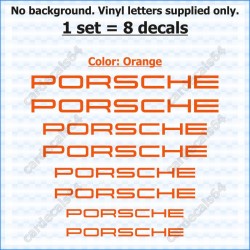 Porsche Brake Caliper Decals Stickers Curved 0%