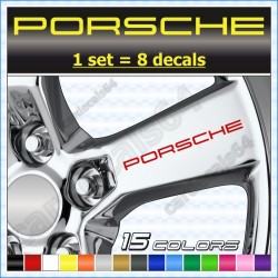 Porsche Wheel Decals Stickers