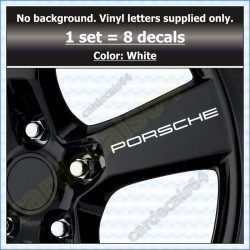 Porsche Wheel Decals Stickers