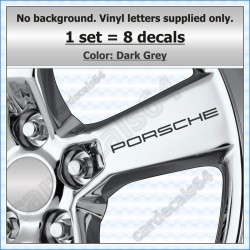 Porsche Wheel Decals Stickers