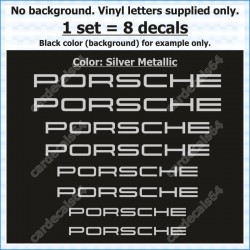 Porsche Brake Caliper Decals Stickers Curved 0%