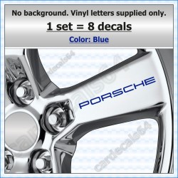 Porsche Wheel Decals Stickers