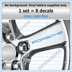 Porsche Wheel Decals Stickers