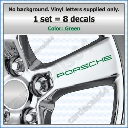 Porsche Wheel Decals Stickers