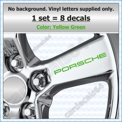 Porsche Wheel Decals Stickers