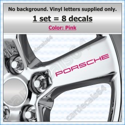 Porsche Wheel Decals Stickers