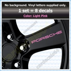 Porsche Wheel Decals Stickers