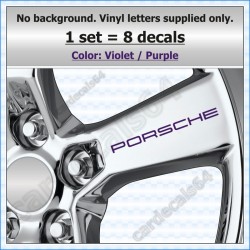 Porsche Wheel Decals Stickers