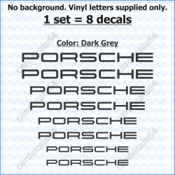 Porsche Brake Caliper Decals Stickers Curved 0%