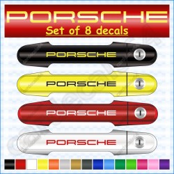 Porsche Door Handle Stickers