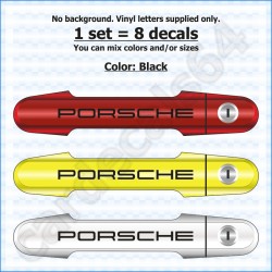 Porsche Door Handle Stickers