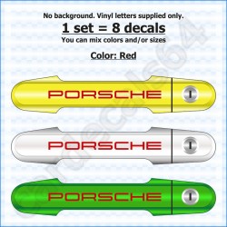 Porsche Door Handle Stickers