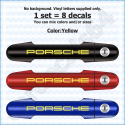 Porsche Door Handle Stickers