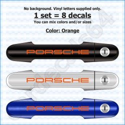 Porsche Door Handle Stickers