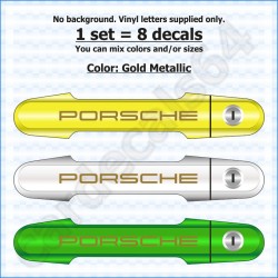Porsche Door Handle Stickers