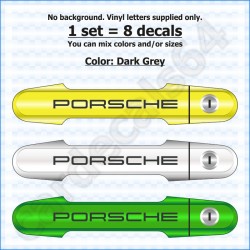 Porsche Door Handle Stickers