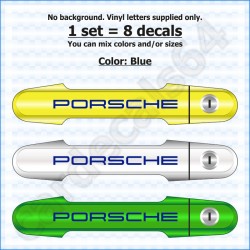 Porsche Door Handle Stickers