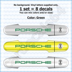 Porsche Door Handle Stickers