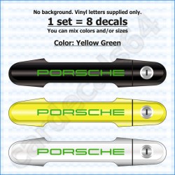 Porsche Door Handle Stickers