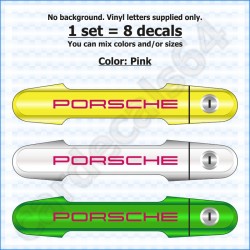 Porsche Door Handle Stickers