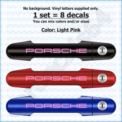 Porsche Door Handle Stickers