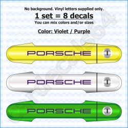 Porsche Door Handle Stickers