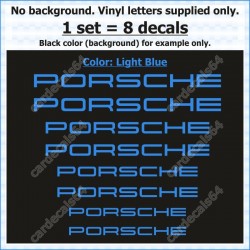 Porsche Brake Caliper Decals Stickers Curved 0%