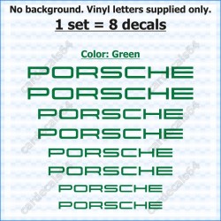 Porsche Brake Caliper Decals Stickers Curved 0%