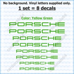 Porsche Brake Caliper Decals Stickers Curved 0%