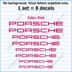 Porsche Brake Caliper Decals Stickers Curved 0%