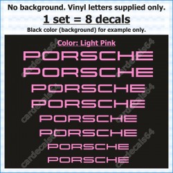 Porsche Brake Caliper Decals Stickers Curved 0%