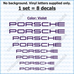 Porsche Brake Caliper Decals Stickers Curved 0%