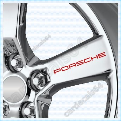 Porsche Wheel Stickers Decals